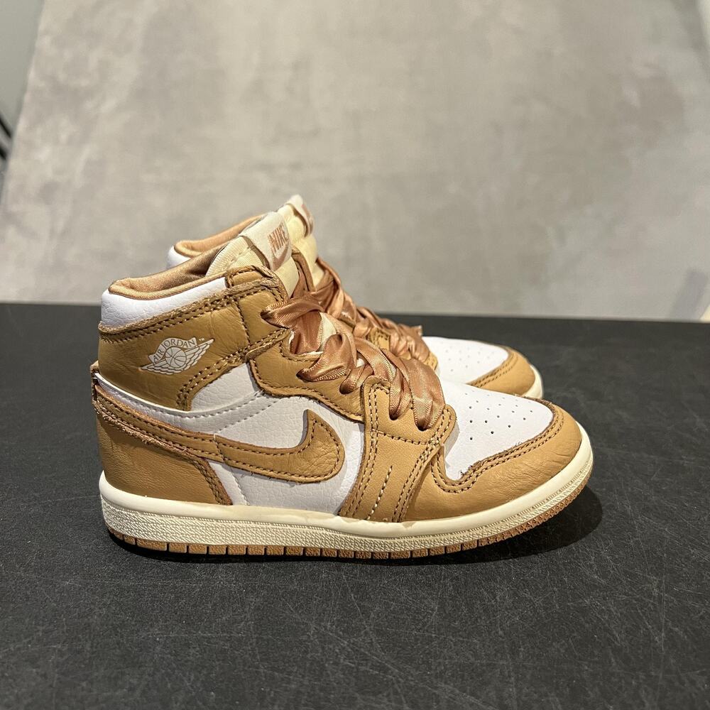 Nike Air Jordan 1 Mid SE Shoes Toddler Size 9C Praline FN6623-201 Athletic